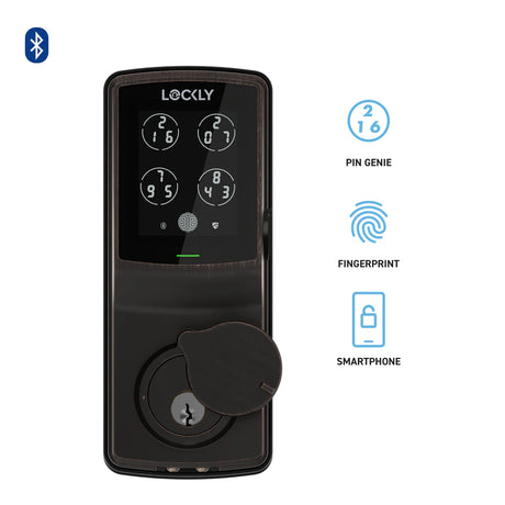 LOCKLY PGD728F Secure Plus 智能電子門鎖 (威尼斯古銅色) (包標準安裝)