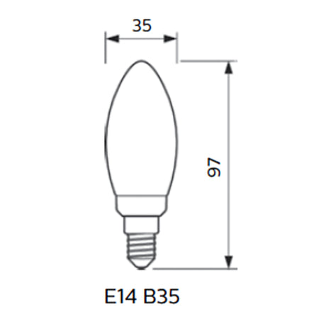PHILIPS 飛利浦 Master Value LED 小球膽(可調光暗) – 3.5W / E27 / 2200K-2700K / P45
