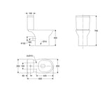 Roca Debba Round Rimless 高咀分體座廁配油壓板套裝 3419DZ+3429D3+80RB22 白色-hong-kong