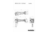 metabo 麥太保 WPB 18 LT BL 11-125 Quick 125mm 無碳刷充電磨機 (安全式開關) (淨機)-hong-kong