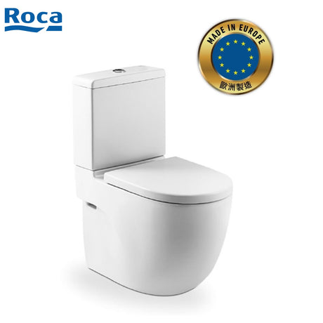 ROCA N-Meridian 自由咀分體座廁配油壓板套裝 341242+342248+8012AC 白色-hong-kong