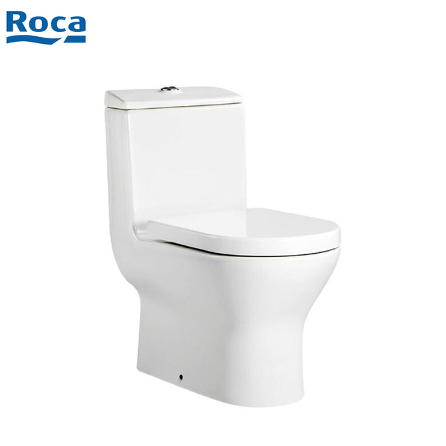 Roca Atis 自由咀連體座廁配歐樂油壓板套裝 3496170CN+80NA12 白色-hong-kong