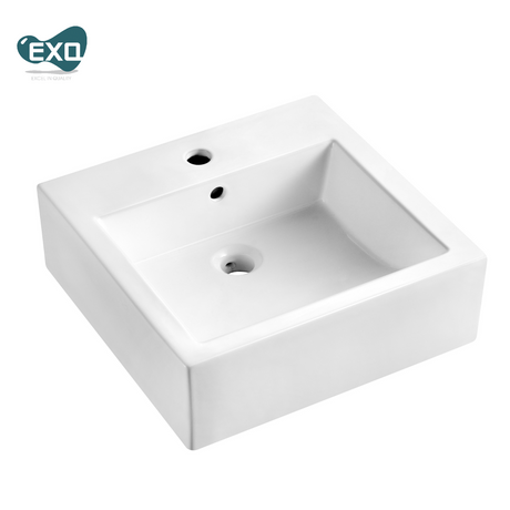 EXQ EB3328 白色方型台上盆-hong-kong