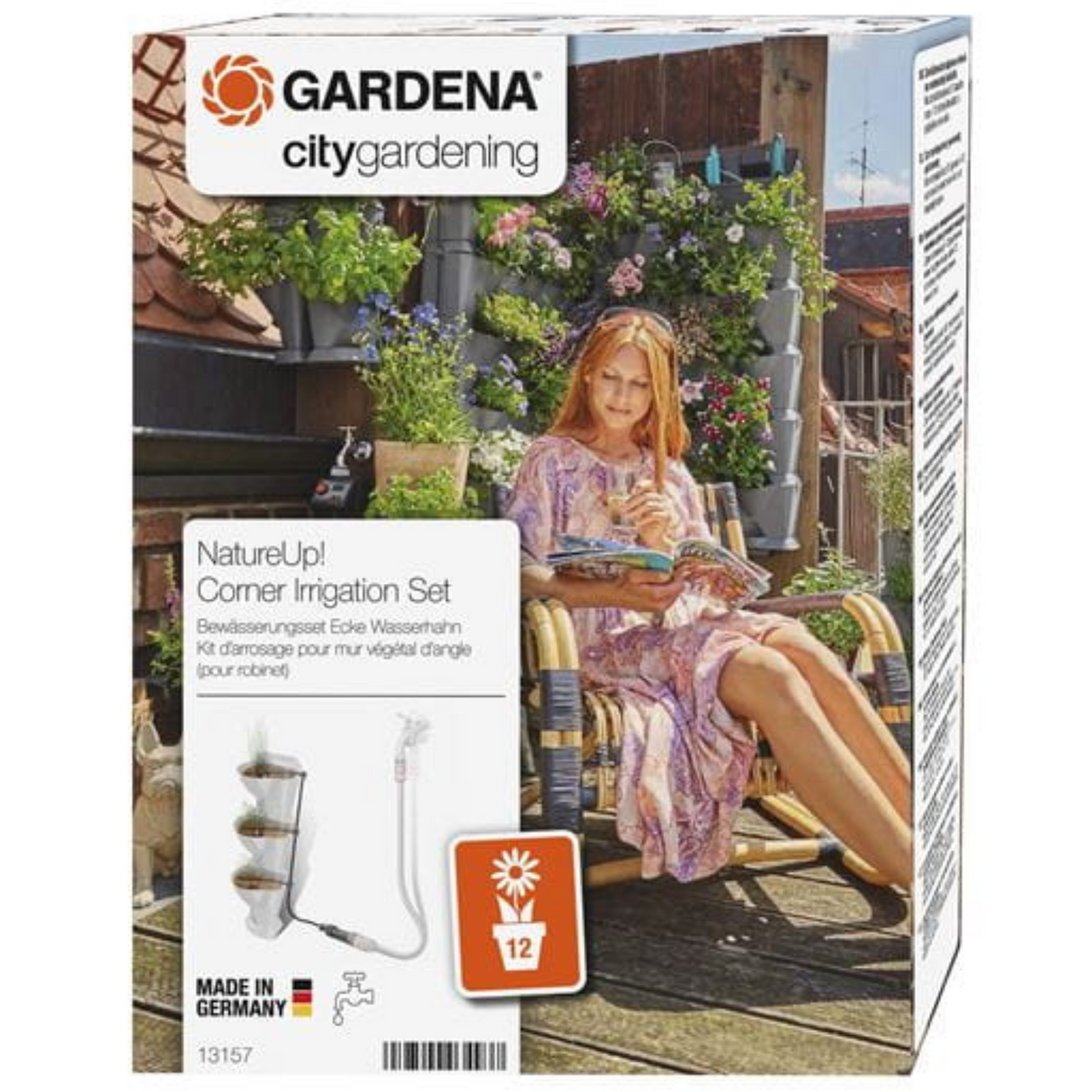 德國 GARDENA 13157-20 NatureUp! Corner Watering Set 園藝系統-hong-kong