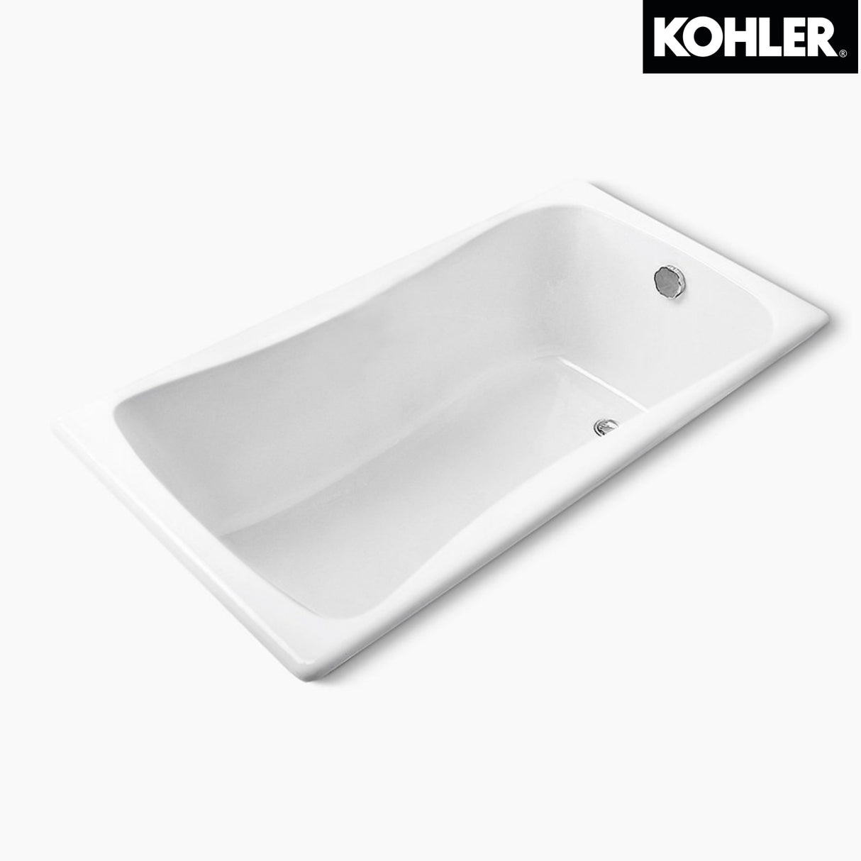 KOHLER K-P17270H-GR-0 BLISS 1.5米 鑄鐵浴缸 (含扶手孔)-hong-kong