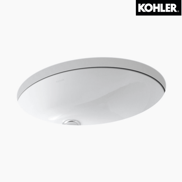 KOHLER K-2210X-0 CAXTON 17" 橢圓形檯下式面盆-hong-kong