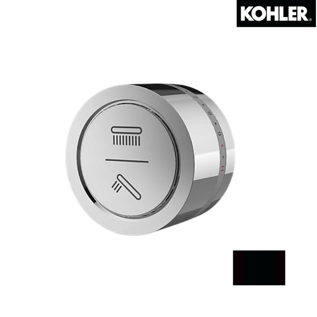 KOHLER K-23774T-7-BL DTV MODE 兩路花灑操作面板 (黑色)-hong-kong