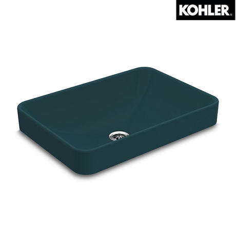 Kohler K-5373IN-HP1 FOREFRONT 長方形檯上式面盆 (孔雀綠色)-hong-kong