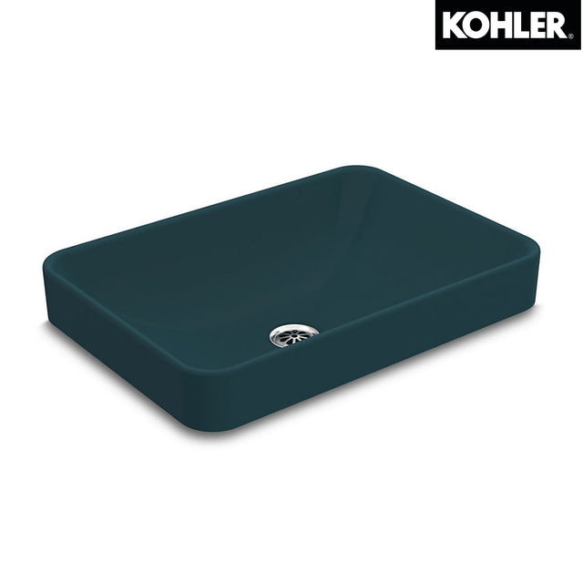 Kohler K-5373IN-HP1 FOREFRONT 長方形檯上式面盆 (孔雀綠色)-hong-kong