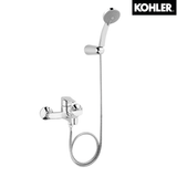 KOHLER K-7686K-4-CP JULY 掛牆式浴缸龍頭 (連多功能手持花灑及花灑托架)-hong-kong