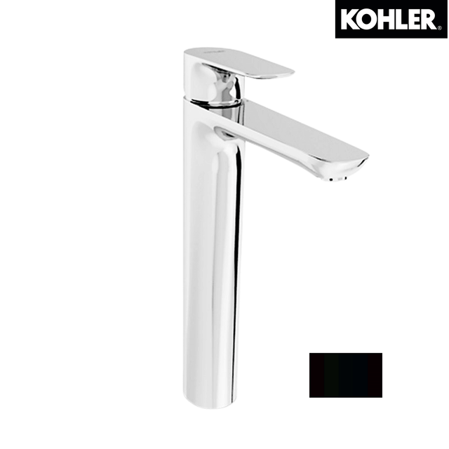 KOHLER K-98868K-4-BL ALEO 高身面盆龍頭 (黑色)-hong-kong