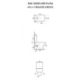 RAK Ceramics SERIES 600 ProTek 60cm 分體座廁配油壓廁板 (銀離子滅毒)-hong-kong