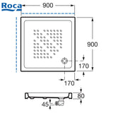 Roca 3740HH 正方形淋浴盆-hong-kong