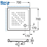 Roca 3740HK 正方形淋浴盆-hong-kong