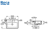 Roca Gap 32747P 半掛式洗臉盆-hong-kong