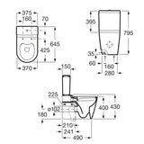 ROCA Inspira ROUND Rimless 自由咀分體座廁配SUPRALIT®油壓板套裝 341520+342526+801522 白色-hong-kong