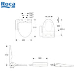 Roca Georgia 804037005+3414A0+3424A8 自由咀分體座廁配電子廁板(時尚型)-hong-kong