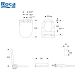 Roca N-Meridian Rimless 804038005+341249+342249 自由咀分體座廁配電子廁板(尊貴型)-hong-kong
