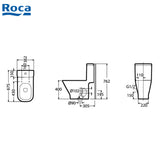 Roca Gap 804042005+349477 自由咀連體座廁配電子廁板(尊貴型)-hong-kong